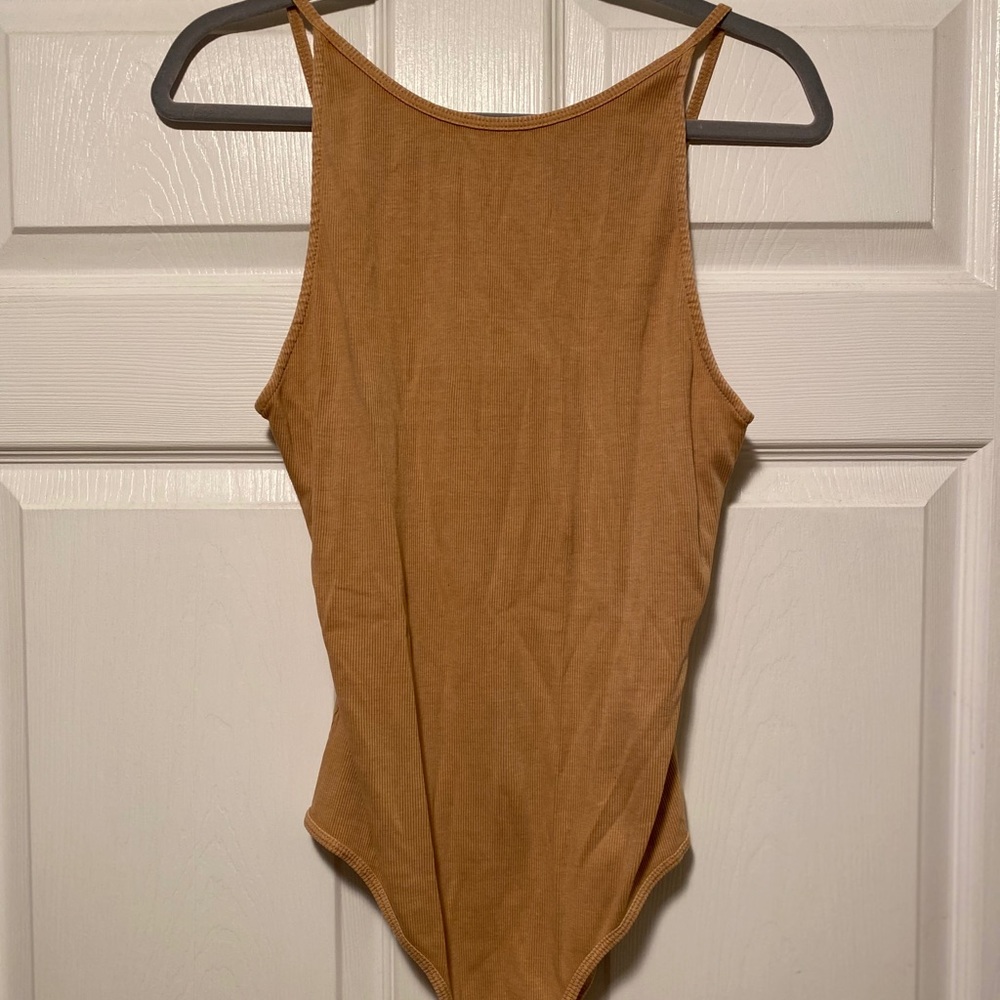 Zara Camel Bodysuit size Large